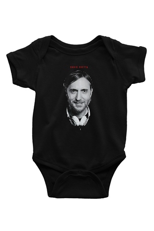 David Guetta Siyah Bebek Body - Zıbın