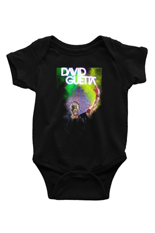 David Guetta Siyah Bebek Body - Zıbın