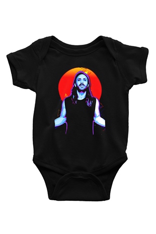 David Guetta Siyah Bebek Body - Zıbın