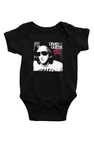 David Guetta Siyah Bebek Body - Zıbın