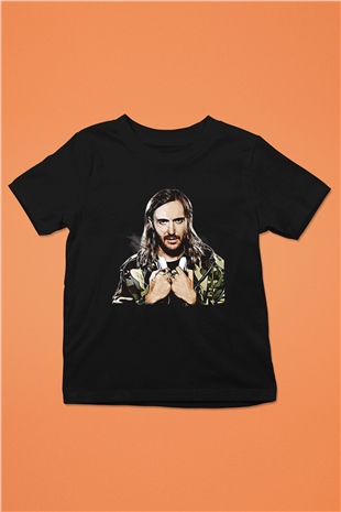 David Guetta Siyah Unisex Çocuk Tişört