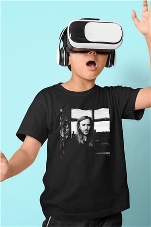 David Guetta Siyah Unisex Çocuk Tişört