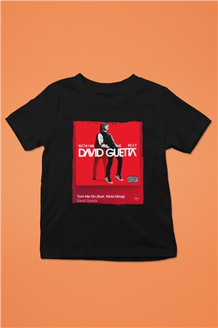David Guetta Siyah Unisex Çocuk Tişört