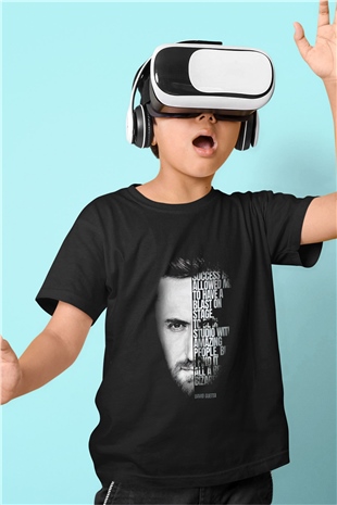David Guetta Siyah Unisex Çocuk Tişört
