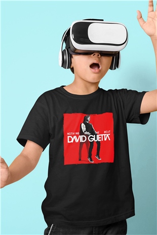 David Guetta Siyah Unisex Çocuk Tişört