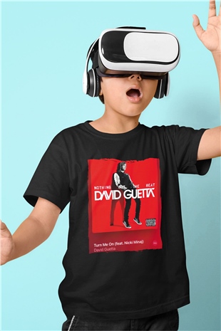 David Guetta Siyah Unisex Çocuk Tişört