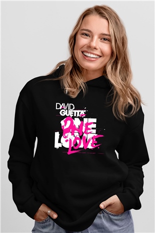 David Guetta Siyah Unisex Hoodie