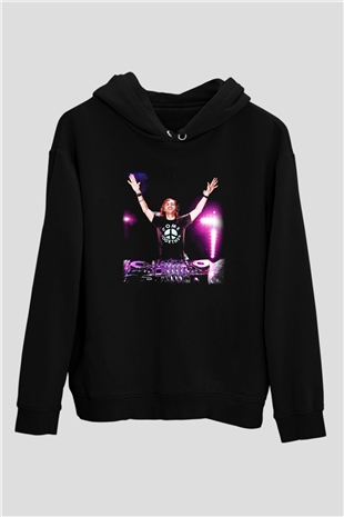 David Guetta Siyah Unisex Hoodie