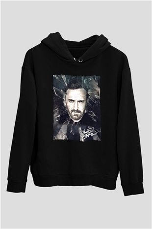 David Guetta Siyah Unisex Kapüşonlu Sweatshirt