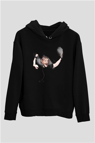 David Guetta Siyah Unisex Kapüşonlu Sweatshirt