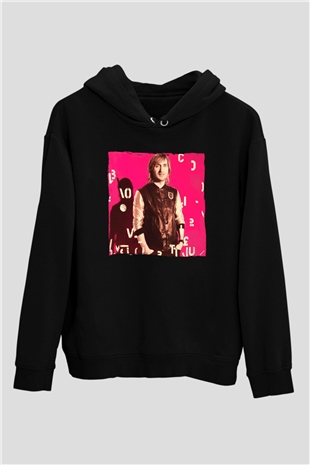 David Guetta Siyah Unisex Kapüşonlu Sweatshirt