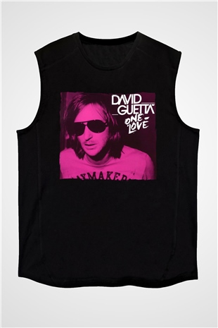 David Guetta Siyah Unisex Kolsuz Tişört