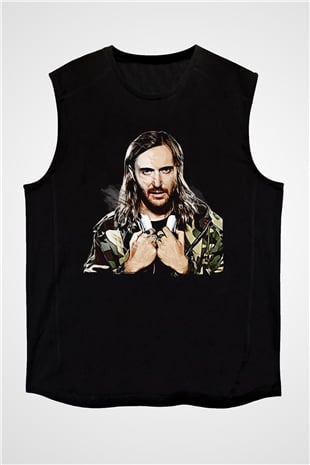 David Guetta Siyah Unisex Kolsuz Tişört
