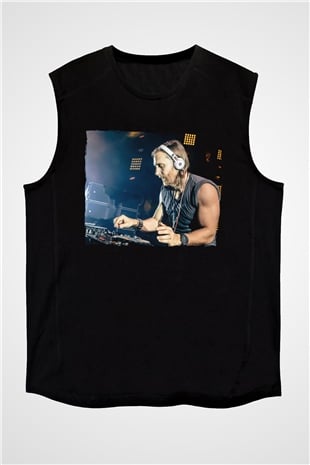 David Guetta Siyah Unisex Kolsuz Tişört
