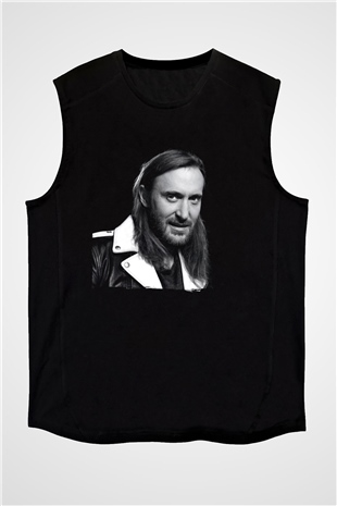 David Guetta Siyah Unisex Kolsuz Tişört