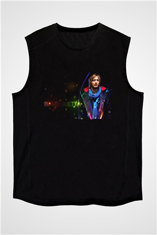 David Guetta Siyah Unisex Kolsuz Tişört