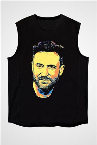 David Guetta Siyah Unisex Kolsuz Tişört