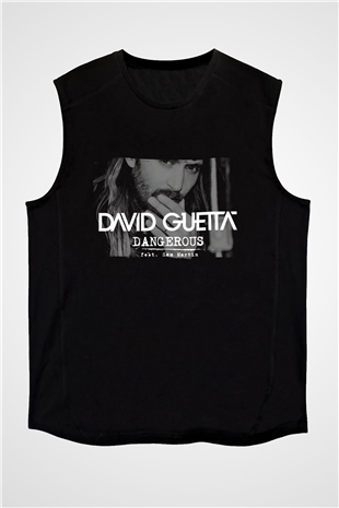 David Guetta Siyah Unisex Kolsuz Tişört