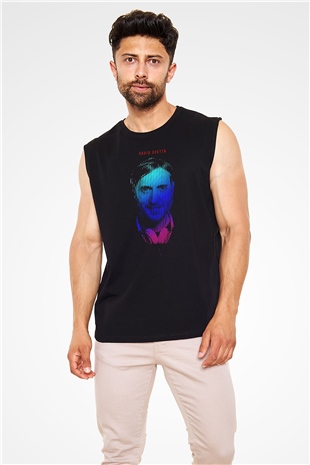 David Guetta Siyah Unisex Kolsuz Tişört