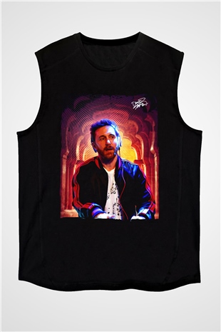 David Guetta Siyah Unisex Kolsuz Tişört