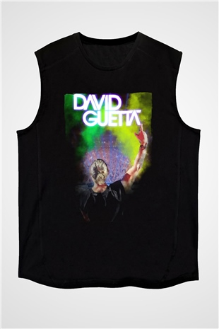 David Guetta Siyah Unisex Kolsuz Tişört