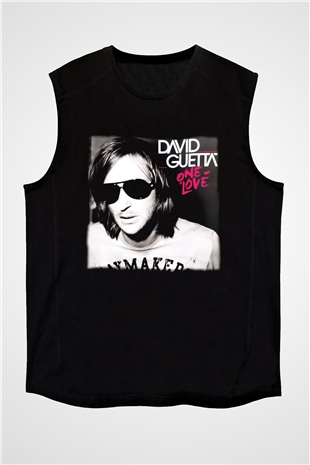 David Guetta Siyah Unisex Kolsuz Tişört