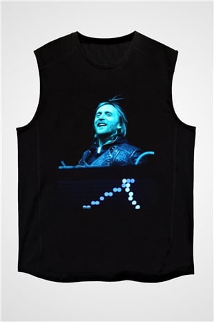 David Guetta Siyah Unisex Kolsuz Tişört