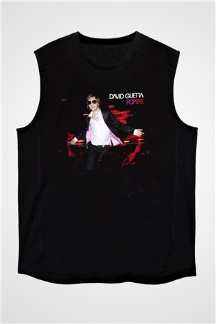 David Guetta Siyah Unisex Kolsuz Tişört
