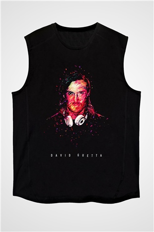 David Guetta Siyah Unisex Kolsuz Tişört