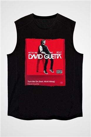 David Guetta Siyah Unisex Kolsuz Tişört