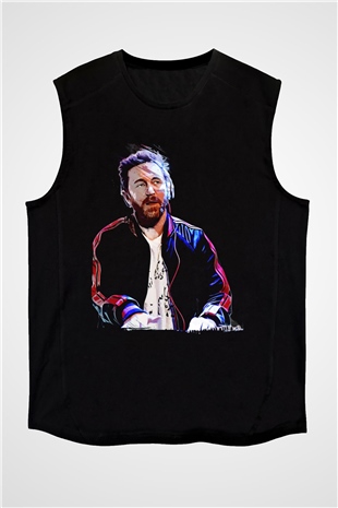 David Guetta Siyah Unisex Kolsuz Tişört