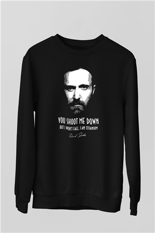 David Guetta Siyah Unisex Sweatshirt