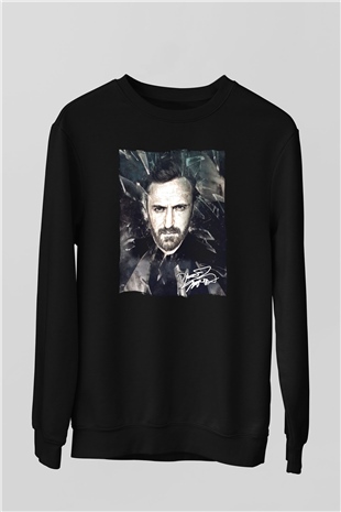 David Guetta Siyah Unisex Sweatshirt