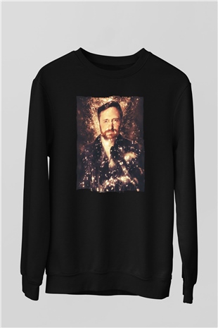 David Guetta Siyah Unisex Sweatshirt