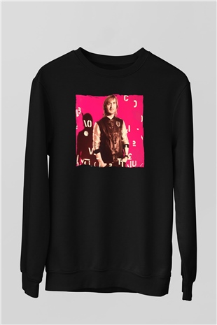 David Guetta Siyah Unisex Sweatshirt