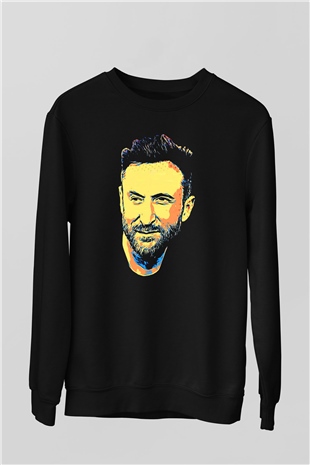 David Guetta Siyah Unisex Sweatshirt