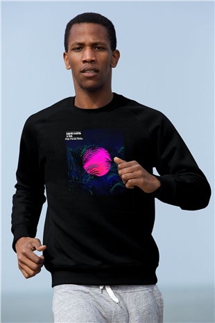 David Guetta Siyah Unisex Sweatshirt
