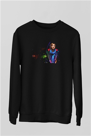 David Guetta Siyah Unisex Sweatshirt