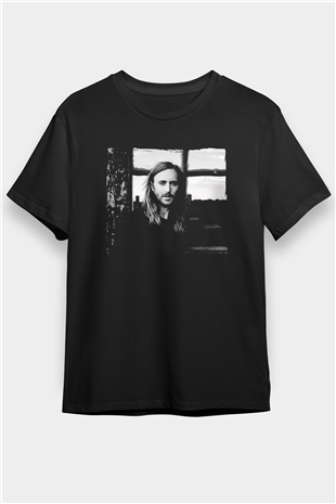 David Guetta Siyah Unisex Tişört T-Shirt - TişörtFabrikası