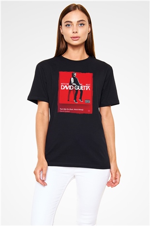 David Guetta Siyah Unisex Tişört T-Shirt - TişörtFabrikası