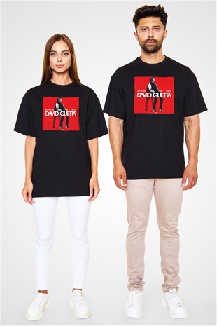David Guetta Siyah Oversize Tişört Oversize T-shirt - TişörtFabrikası