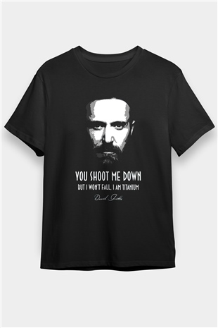 David Guetta Siyah Unisex Tişört T-Shirt - TişörtFabrikası