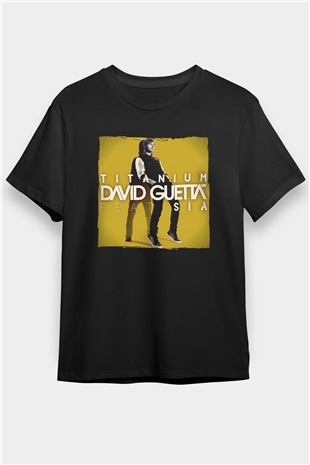 David Guetta Siyah Unisex Tişört T-Shirt - TişörtFabrikası