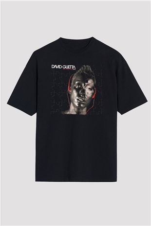 David Guetta Siyah Oversize Tişört Oversize T-shirt - TişörtFabrikası