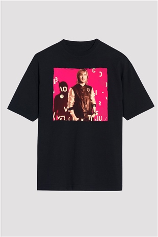 David Guetta Siyah Oversize Tişört Oversize T-shirt - TişörtFabrikası