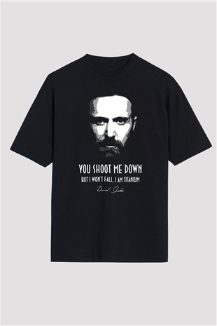 David Guetta Siyah Oversize Tişört Oversize T-shirt - TişörtFabrikası