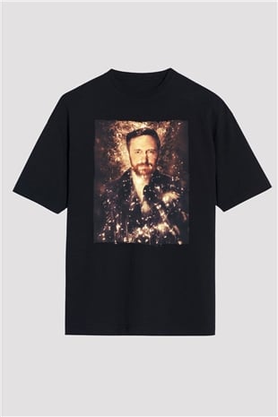 David Guetta Siyah Oversize Tişört Oversize T-shirt - TişörtFabrikası