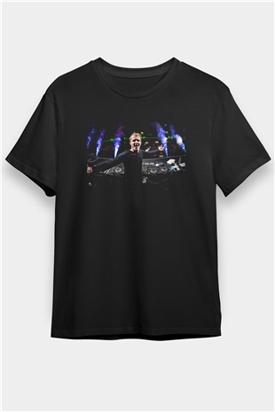 David Guetta Siyah Unisex Tişört T-Shirt - TişörtFabrikası
