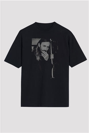 David Guetta Siyah Oversize Tişört Oversize T-shirt - TişörtFabrikası