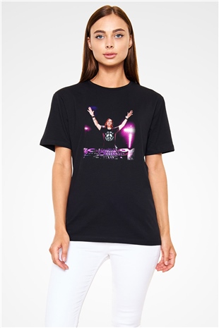 David Guetta Siyah Unisex Tişört T-Shirt - TişörtFabrikası